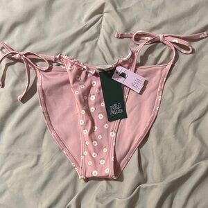 Pink Floral Bikini Bottom